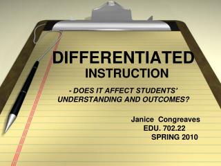 DIFFERENTIATED
