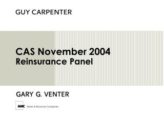 CAS November 2004 Reinsurance Panel