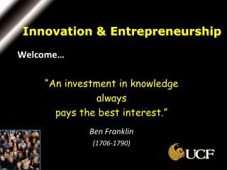Innovation &amp; Entrepreneurship