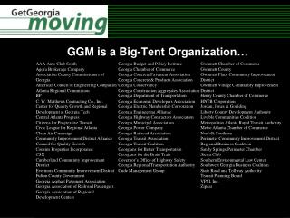 GGM is a Big-Tent Organization…