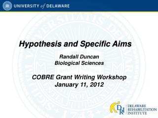 Hypothesis and Specific Aims