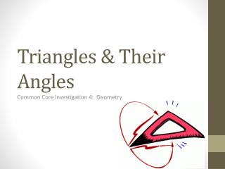 Triangles &amp; Their Angles