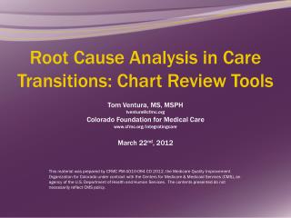 Root Cause Analysis (RCA) in ICPCA