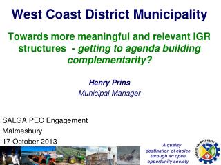 West Coast District Municipality