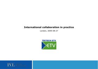 International collaboration in practice