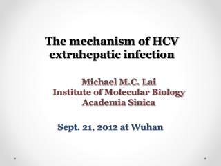 The mechanism of HCV extrahepatic infection