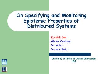 On Specifying and Monitoring Epistemic Properties of Distributed Systems