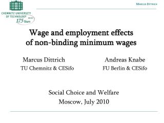 Wage and employment effects of non-binding minimum wages