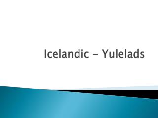 Icelandic - Yulelads
