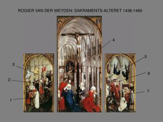 ROGIER VAN DER WEYDEN: SAKRAMENTS-ALTERET 1436-1460