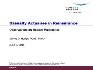 Casualty Actuaries in Reinsurance