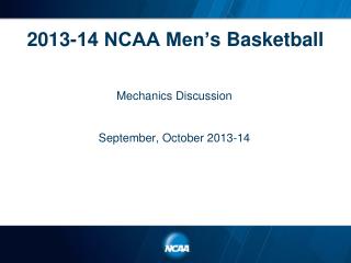 2013-14 NCAA Men’ s Basketball