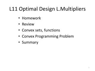 L11 Optimal Design L.Multipliers