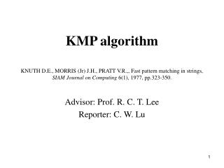 KMP algorithm