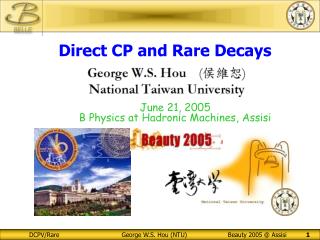 Direct CP and Rare Decays