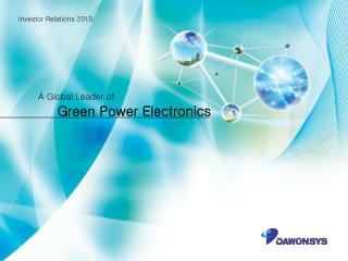 Green Power Electronics