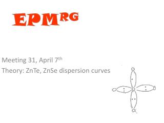 Meeting 31, April 7 th Theory: ZnTe , ZnSe dispersion curves