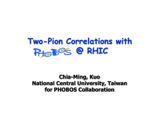 Two-Pion Correlations with @ RHIC