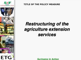 TITLE OF THE POLICY MEASURE