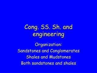 Cong. SS. Sh. and engineering