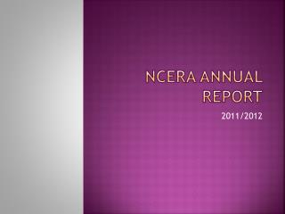 Ncera Annual Report