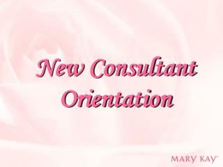 New Consultant Orientation