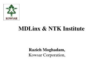 MDLinx &amp; NTK Institute