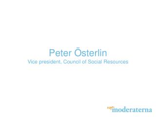 Peter Österlin Vice president, Council of Social Resources