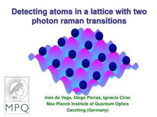Detecting atoms in a lattice with two photon raman transitions