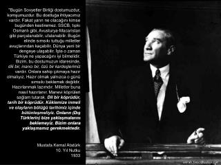 Mustafa Kemal Atatürk 10. Yıl Nutku 1933