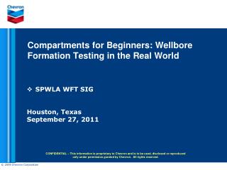 Compartments for Beginners: Wellbore Formation Testing in the Real World