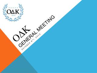ODK General Meeting