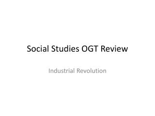 Social Studies OGT Review