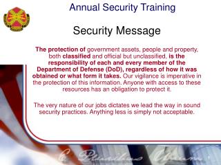 Security Message