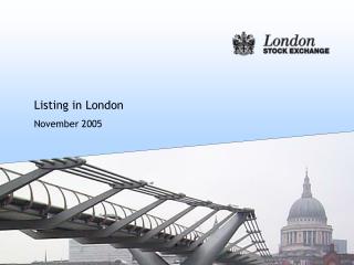 Listing in London November 2005