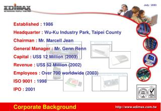 Corporate Background