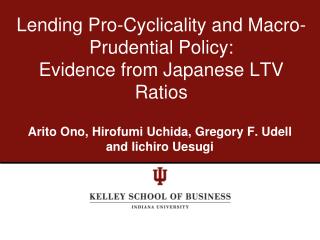 Lending Pro-Cyclicality and Macro-Prudential Policy: Evidence from Japanese LTV Ratios
