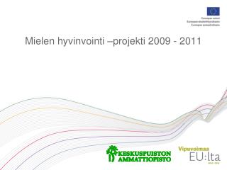 Mielen hyvinvointi –projekti 2009 - 2011