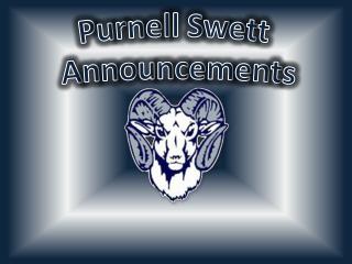 Purnell Swett Announcements