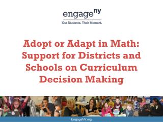 Adopt or Adapt in Math: Support for Districts and Schools on Curriculum Decision Making