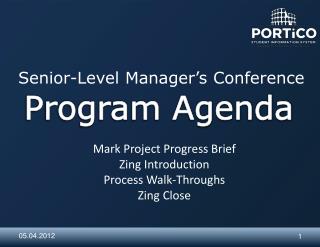 Senior-Level Manager’s Conference