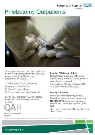 Phlebotomy Outpatients