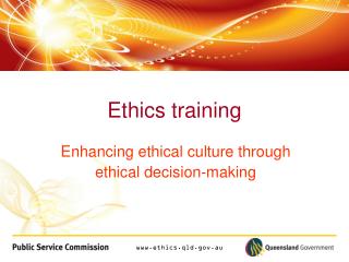Ethics training
