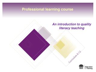 Professional learning course