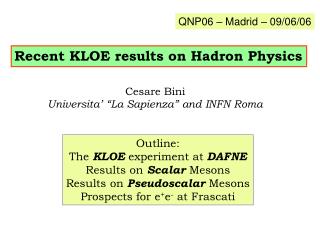 Recent KLOE results on Hadron Physics