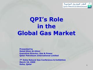 QPI’s Role in the Global Gas Market