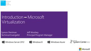 Introduction – Microsoft Virtualization