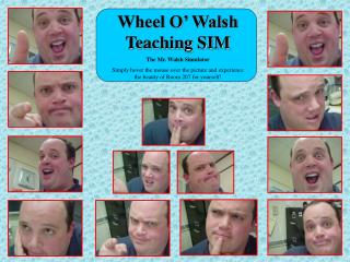 Wheel O’ Walsh Teaching SIM The Mr. Walsh Simulator