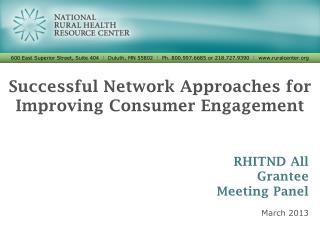 Successful Network Approaches for Improving Consumer Engagement