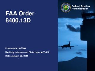 FAA Order 8400.13D